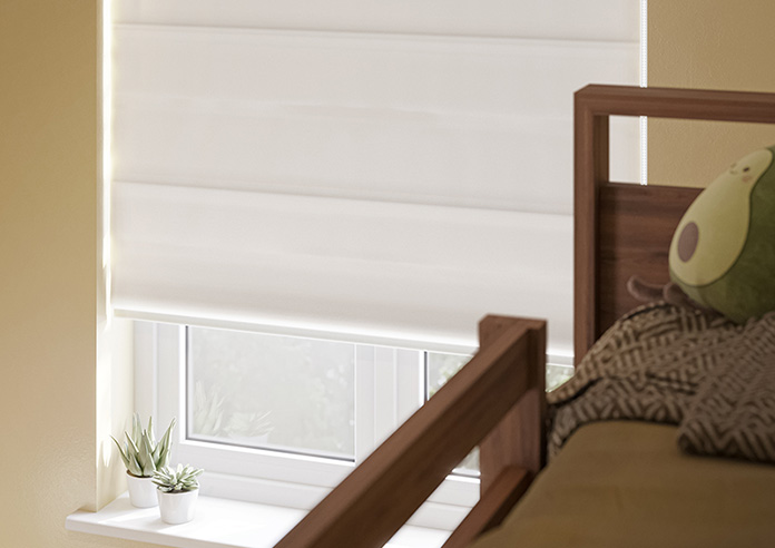 Panama, White - Twist&Fit Roman Blind - Image 5